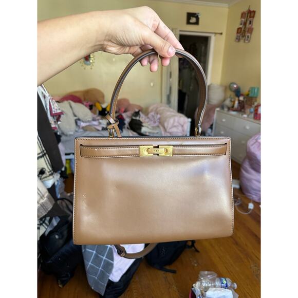 Tory Burch Lee Radziwill Bag Small Brown with Gold Hardware - Picture 16 of 16